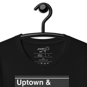 SHORT SLEEVE TEE  (uniSex) : UPTOWN & THE BRONX -(2020 upgraded classic)