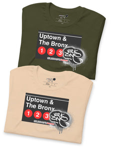 LONG SLEEVE TEE  (uniSex) : UPTOWN & THE BRONX -(2020 upgraded classic)