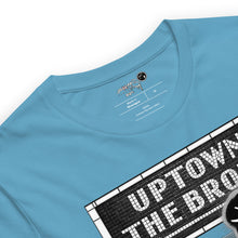 SHORT SLEEVE TEE  (uniSex) :  UPTOWN & THE BRONX (tiled) -(2020 upgraded classic)