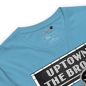 SHORT SLEEVE TEE  (uniSex) :  UPTOWN & THE BRONX (tiled) -(2020 upgraded classic)