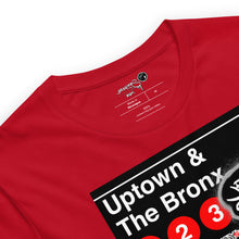 SHORT SLEEVE TEE  (uniSex) : UPTOWN & THE BRONX -(2020 upgraded classic)