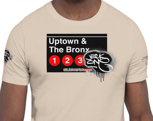 SHORT SLEEVE TEE  (uniSex) : UPTOWN & THE BRONX -(2020 upgraded classic)