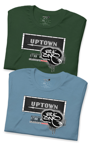 SHORT SLEEVE TEE  (uniSex) : UPTOWN (tiled) -(2020  upgraded classic)